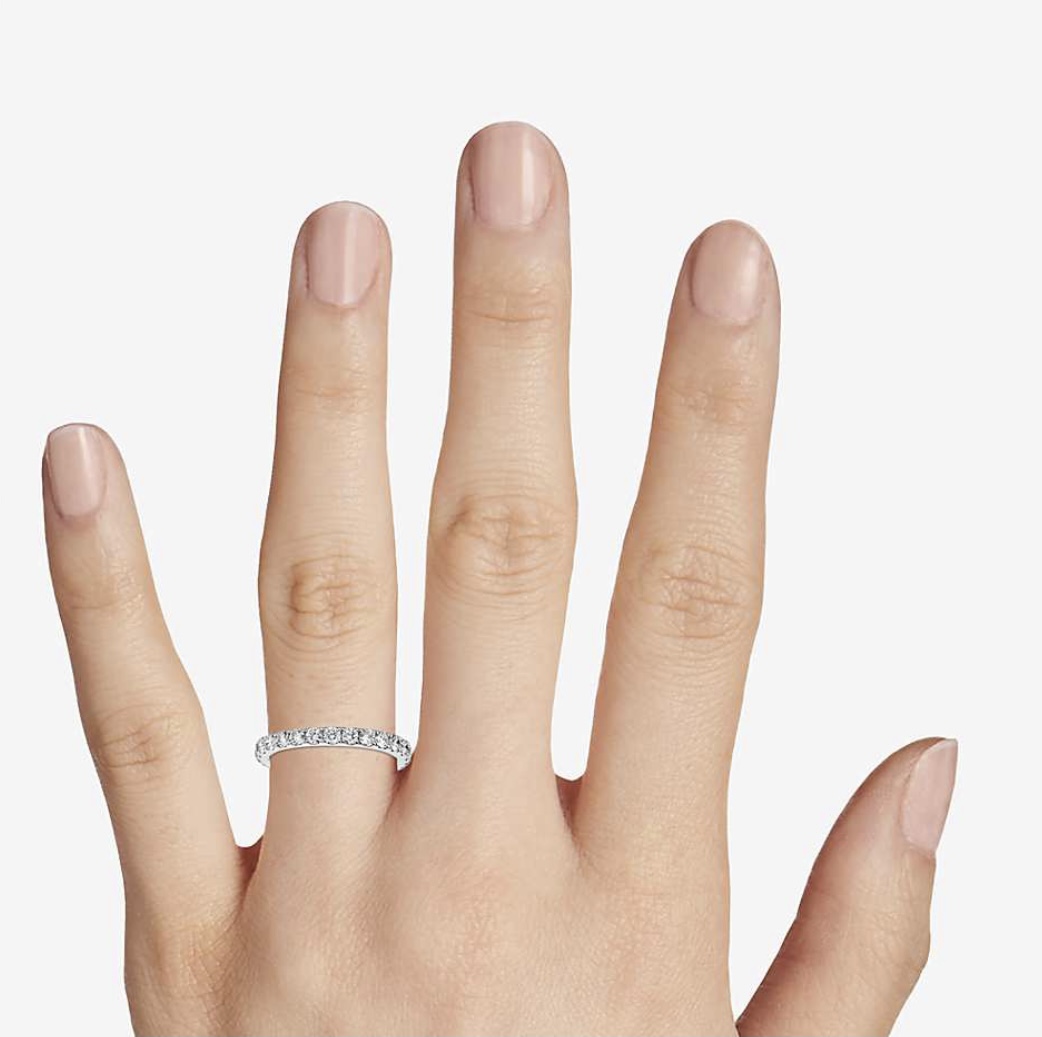 Обручальное кольцо с бриллиантами(1,95 ct.) из платины 