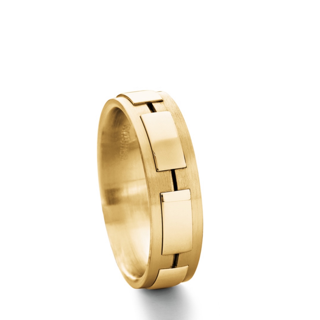 Обручальное кольцо(6,5 мм.)из жёлтого золота 750 пробы