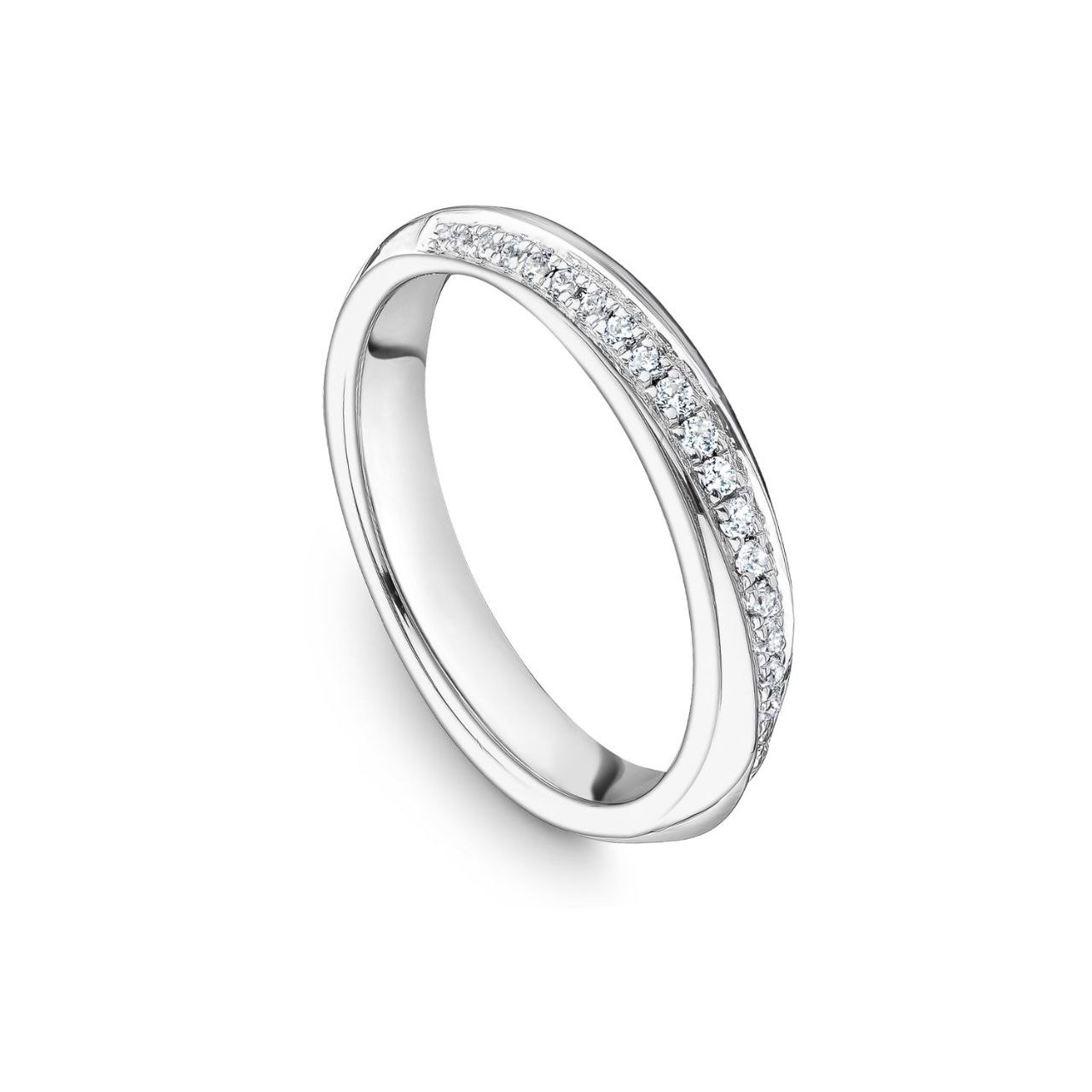 Обручальное кольцо с бриллиантами(0,20 ct.) из золота 750 пробы 