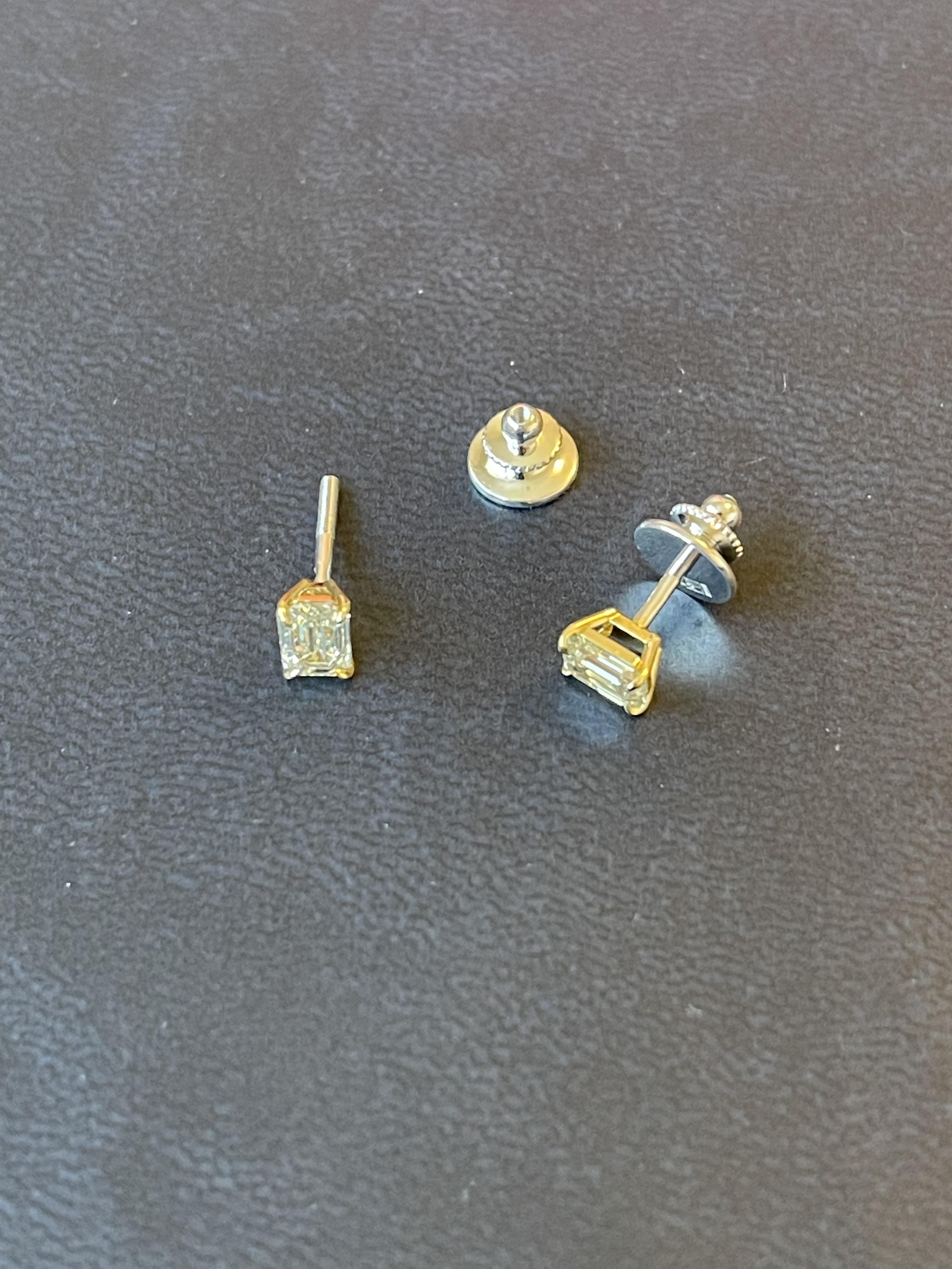 Серьги с бриллиантами(1,10 ct.) из золота 750 пробы