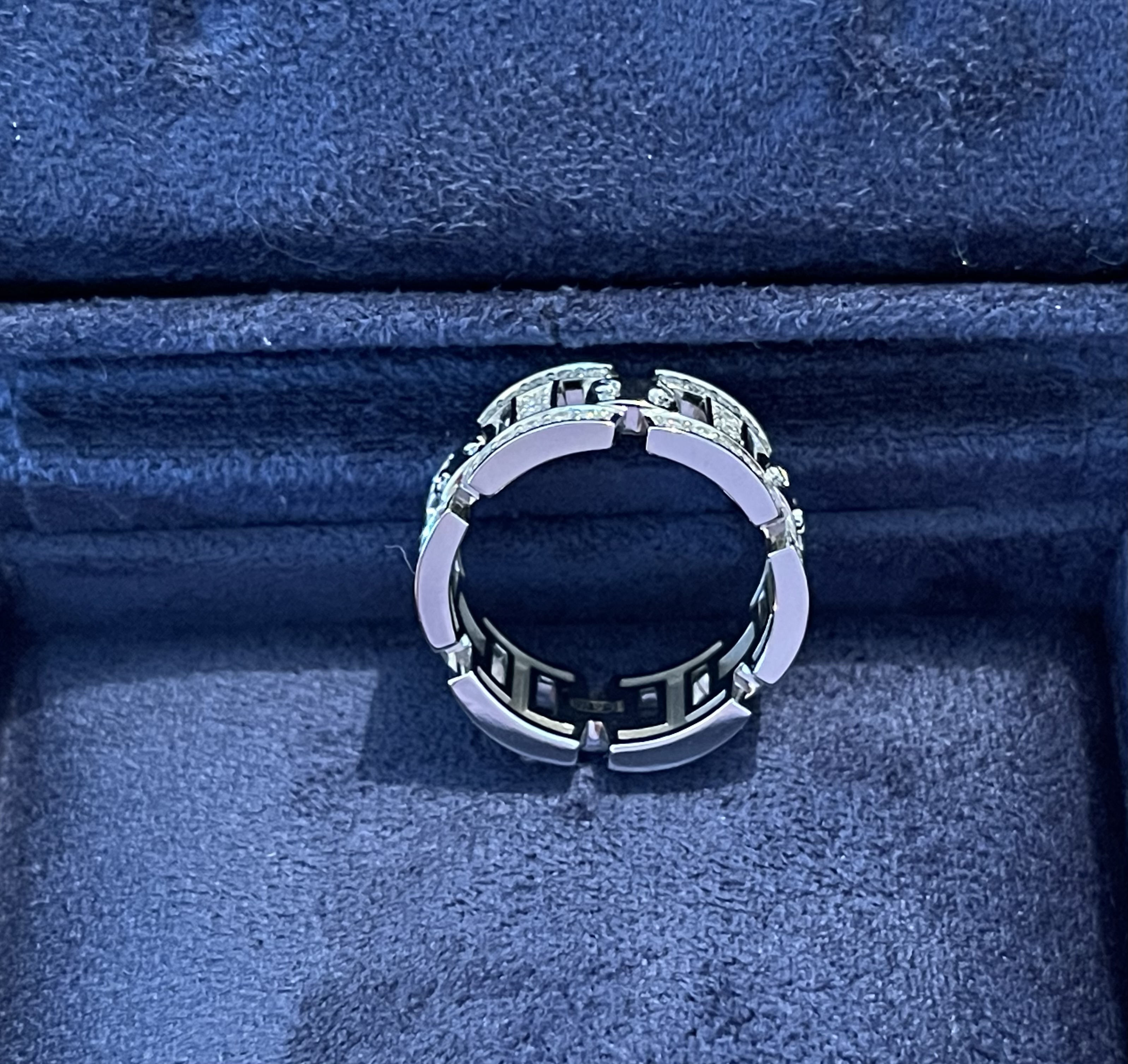 Кольцо с чёрными бриллиантами(1,130 ct.) из платины 950 пробы