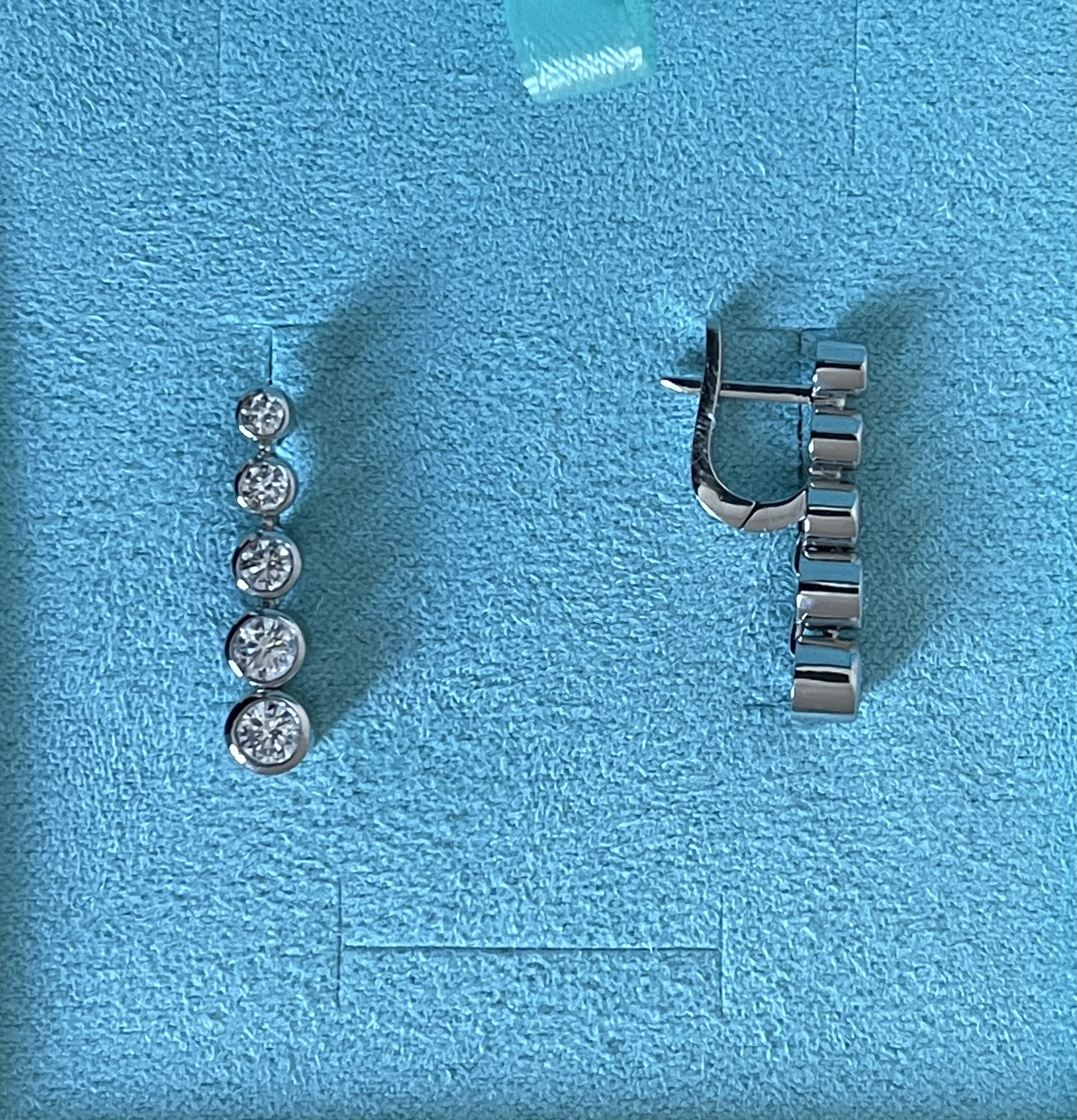 Серьги с бриллиантами(1,22 ct) из платины