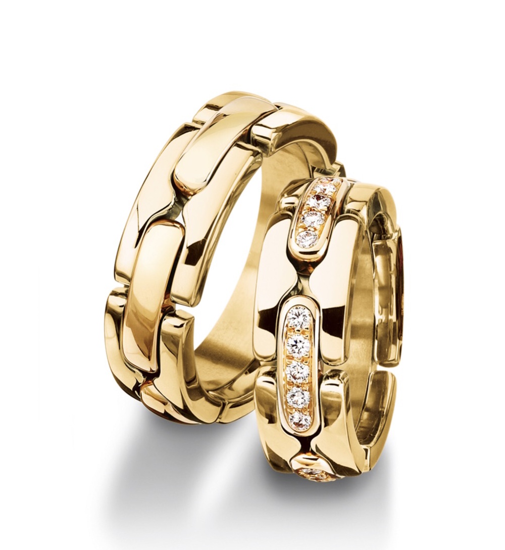 Обручальные кольца с бриллиантами(0,40 ct.) из золота
