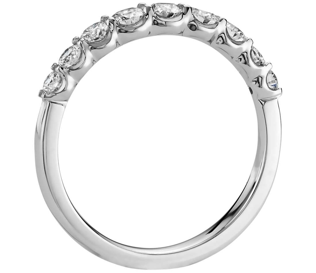 Обручальное кольцо с бриллиантами(0,52 ct.) из платины
