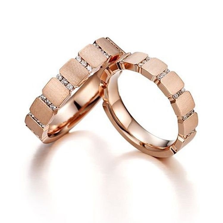 Обручальные кольца с бриллиантами(0,36 ct.) из золота 