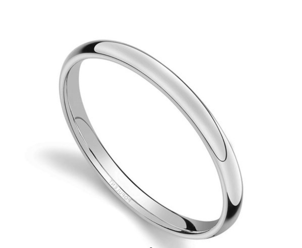 Обручальное кольцо из платины(2,0 мм.)