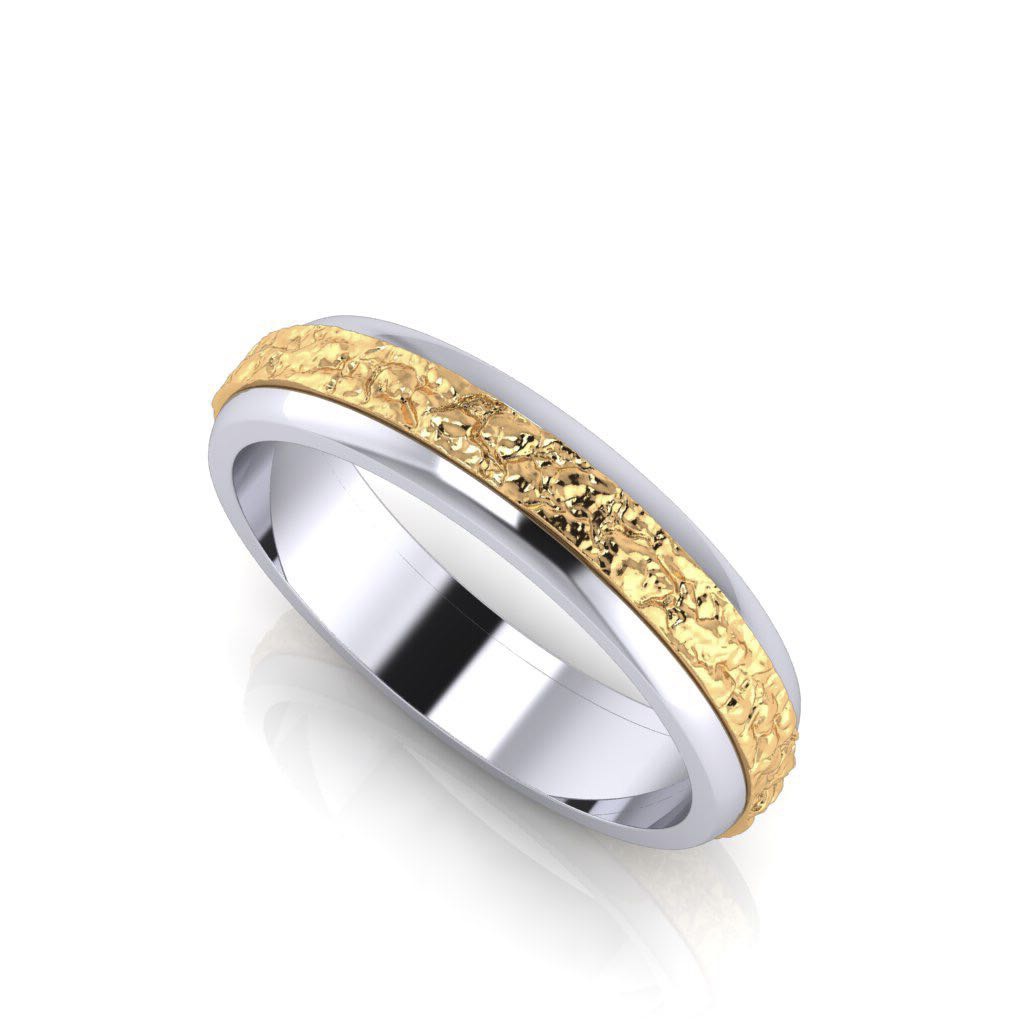 Обручальное кольцо из золота 750 пробы 
